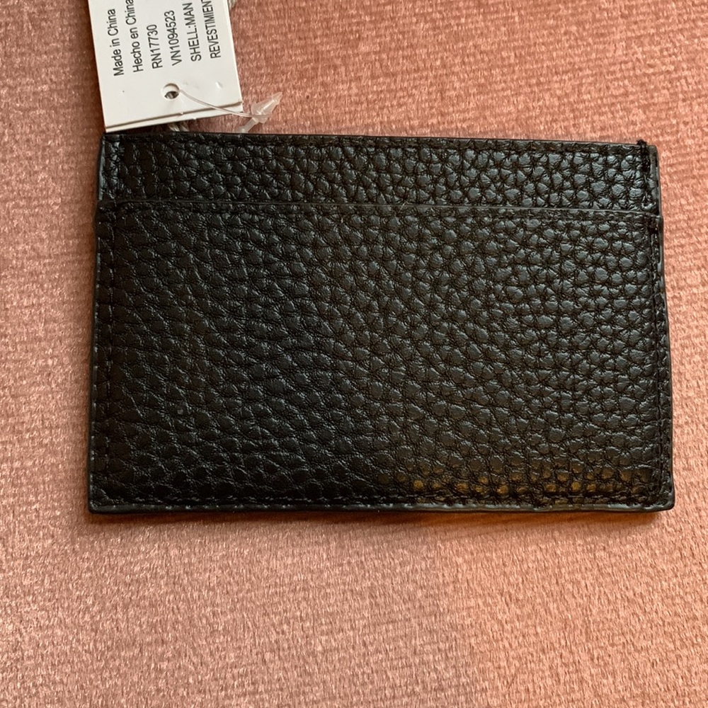 💖 Black faux leather & glitter card holder - Picture 3 of 3